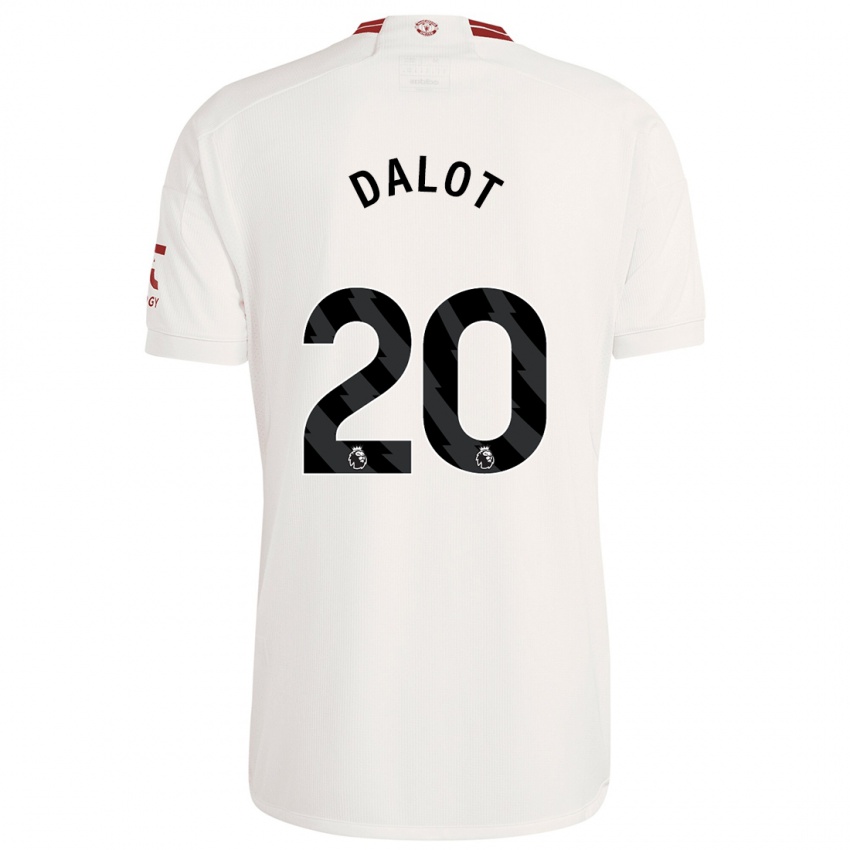 Herren Diogo Dalot #20 Weiß Ausweichtrikot Trikot 2023/24 T-Shirt Belgien