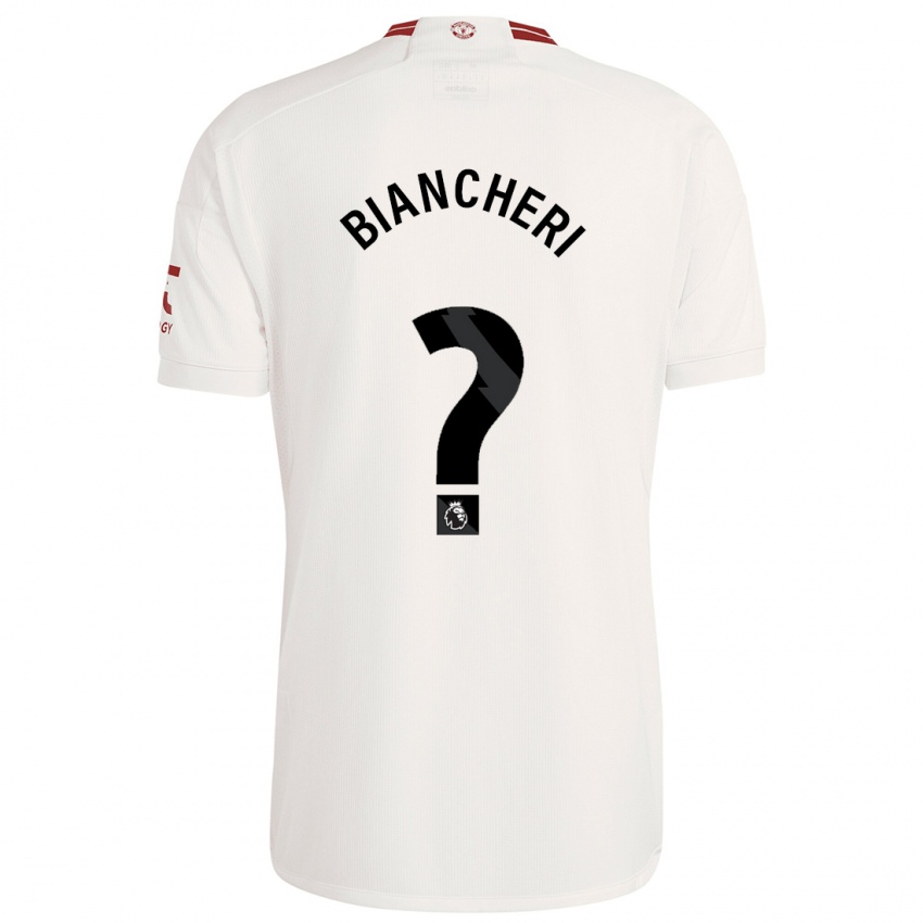 Heren Gabriele Biancheri #0 Wit Thuisshirt Derde Tenue 2023/24 T-Shirt België