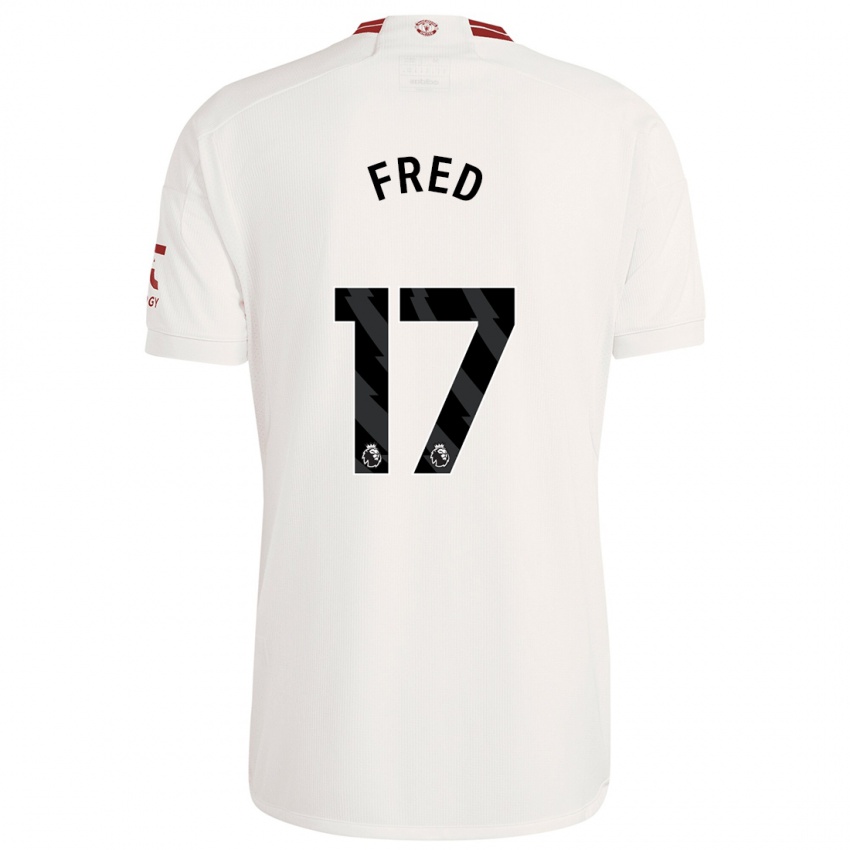 Heren Fred #17 Wit Thuisshirt Derde Tenue 2023/24 T-Shirt België