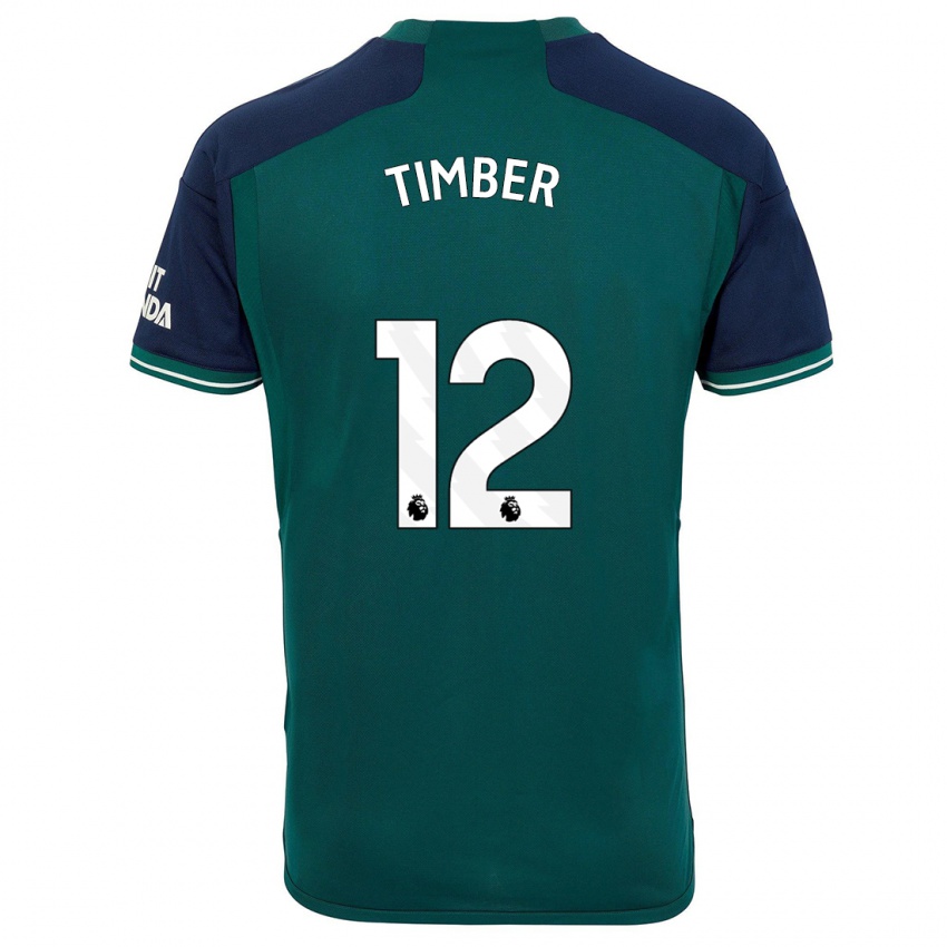 Herren Jurrien Timber #12 Grün Ausweichtrikot Trikot 2023/24 T-Shirt Belgien