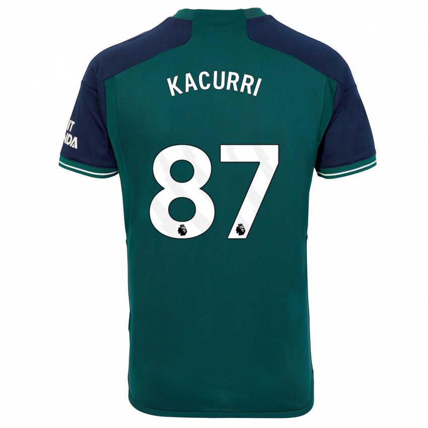 Herren Maldini Kacurri #87 Grün Ausweichtrikot Trikot 2023/24 T-Shirt Belgien