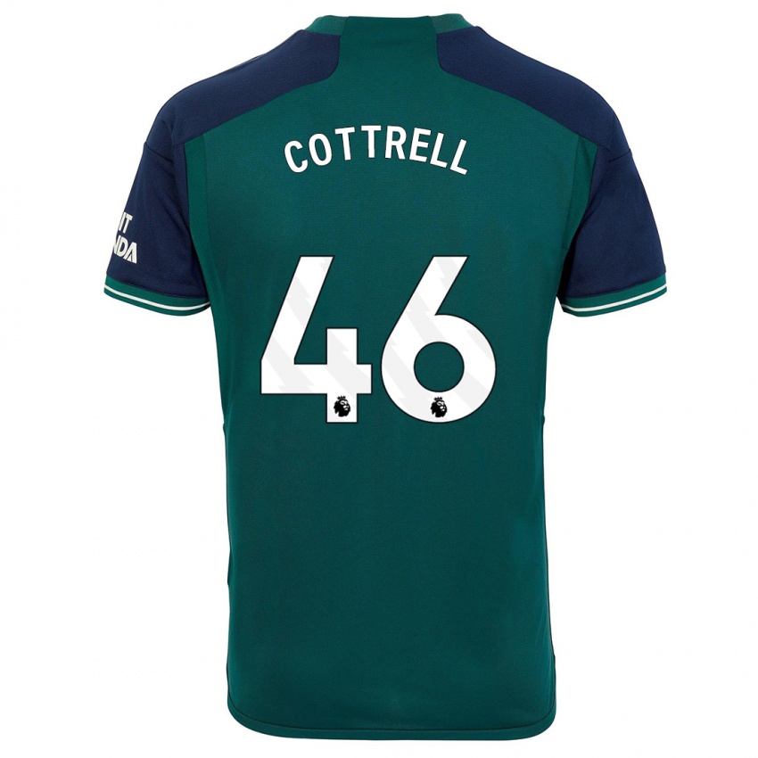 Homme Maillot Ben Cottrell #46 Vert Troisieme 2023/24 T-Shirt Belgique