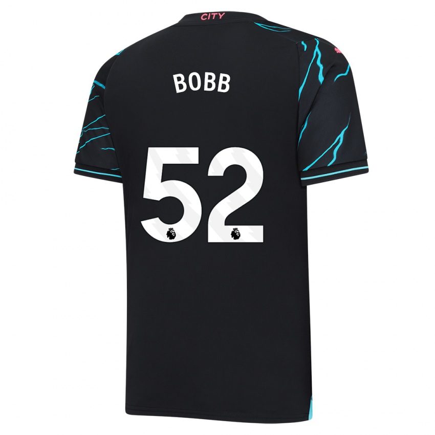 Homme Maillot Oscar Bobb #52 Bleu Foncé Troisieme 2023/24 T-Shirt Belgique