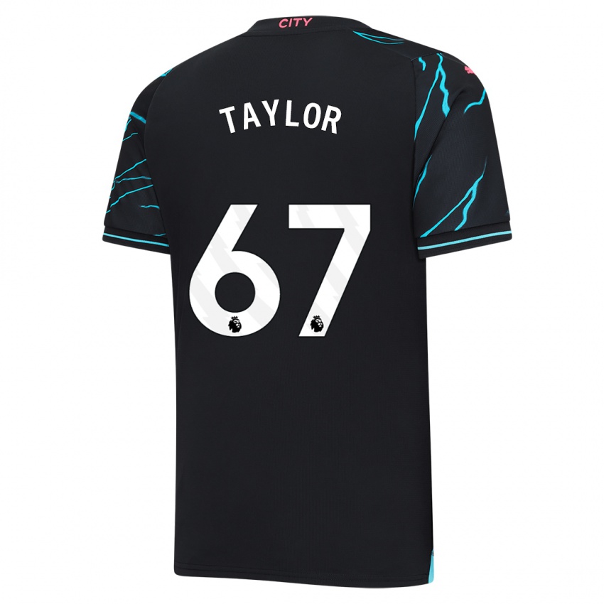 Herren Kane Taylor #67 Dunkelblau Ausweichtrikot Trikot 2023/24 T-Shirt Belgien