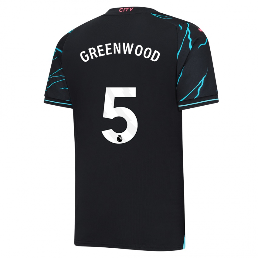 Herren Alex Greenwood #5 Dunkelblau Ausweichtrikot Trikot 2023/24 T-Shirt Belgien