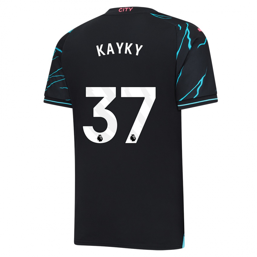 Homme Maillot Kayky #37 Bleu Foncé Troisieme 2023/24 T-Shirt Belgique