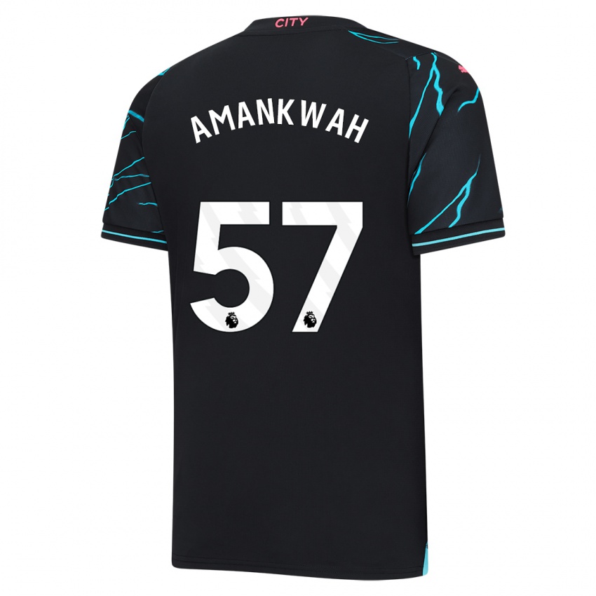 Heren Yeboah Amankwah #57 Donkerblauw Thuisshirt Derde Tenue 2023/24 T-Shirt België