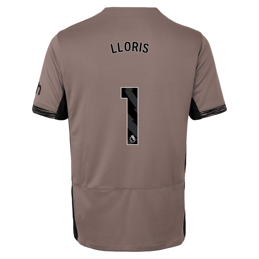 Herren Hugo Lloris #1 Dunkelbeige Ausweichtrikot Trikot 2023/24 T-Shirt Belgien