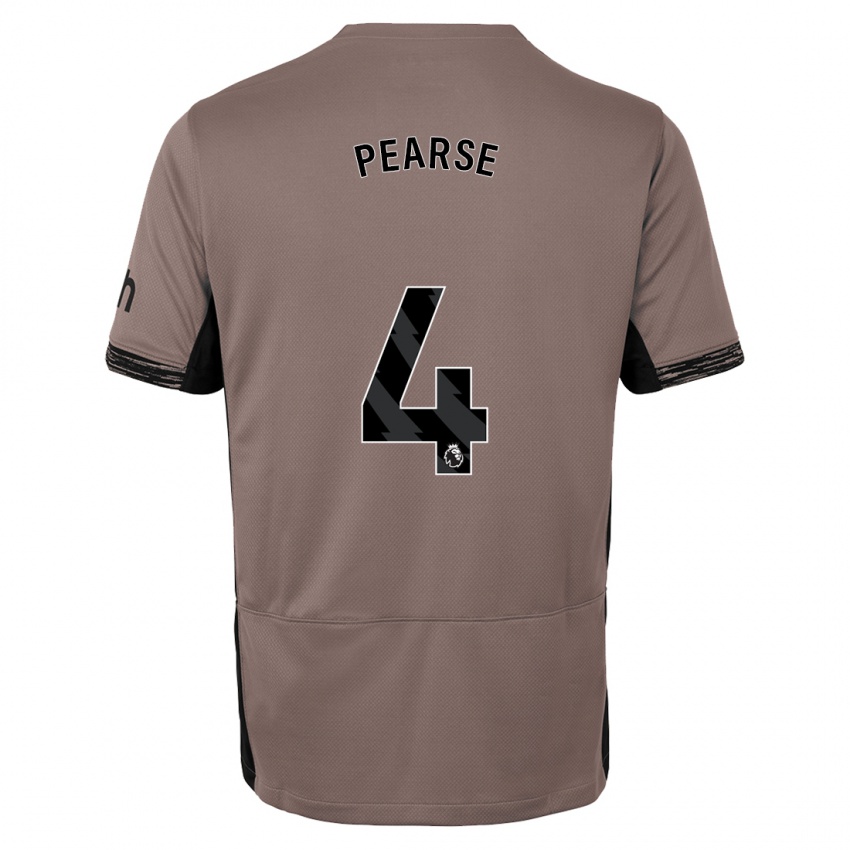 Herren Gracie Pearse #4 Dunkelbeige Ausweichtrikot Trikot 2023/24 T-Shirt Belgien