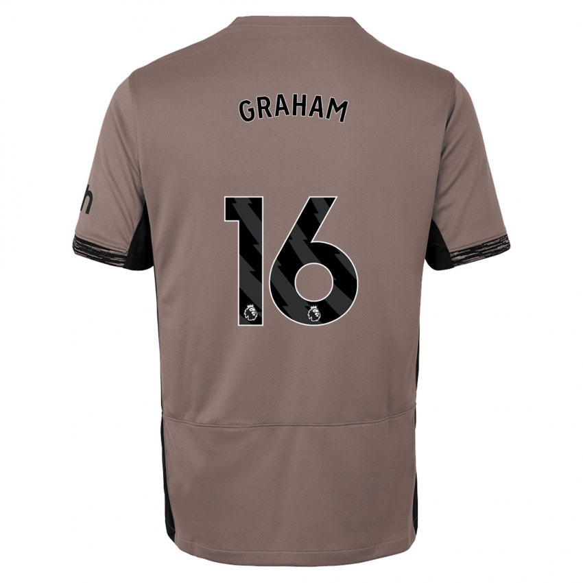 Herren Kit Graham #16 Dunkelbeige Ausweichtrikot Trikot 2023/24 T-Shirt Belgien