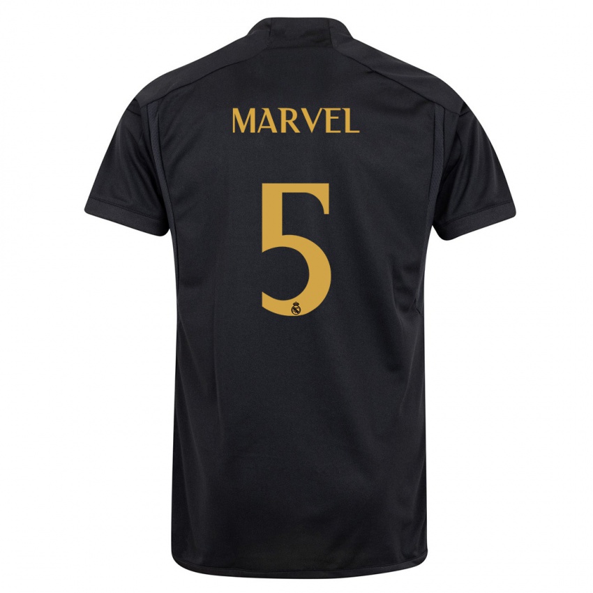 Herren Marvel #5 Schwarz Ausweichtrikot Trikot 2023/24 T-Shirt Belgien