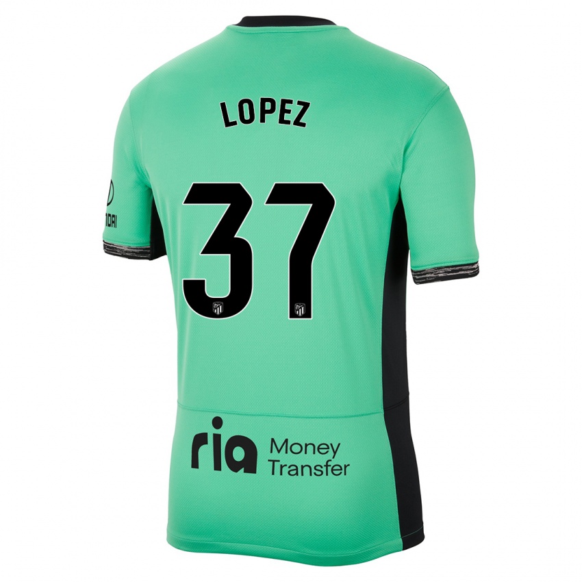 Herren Alex Lopez #37 Frühlingsgrün Ausweichtrikot Trikot 2023/24 T-Shirt Belgien