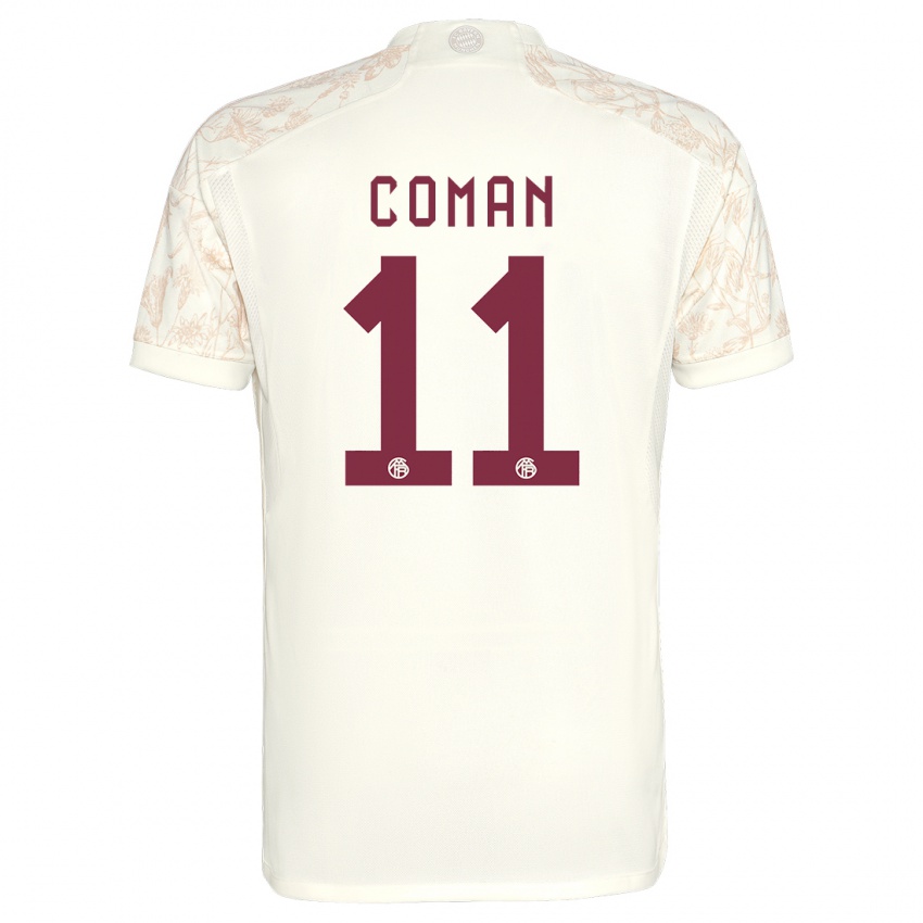 Herren Kingsley Coman #11 Cremefarben Ausweichtrikot Trikot 2023/24 T-Shirt Belgien