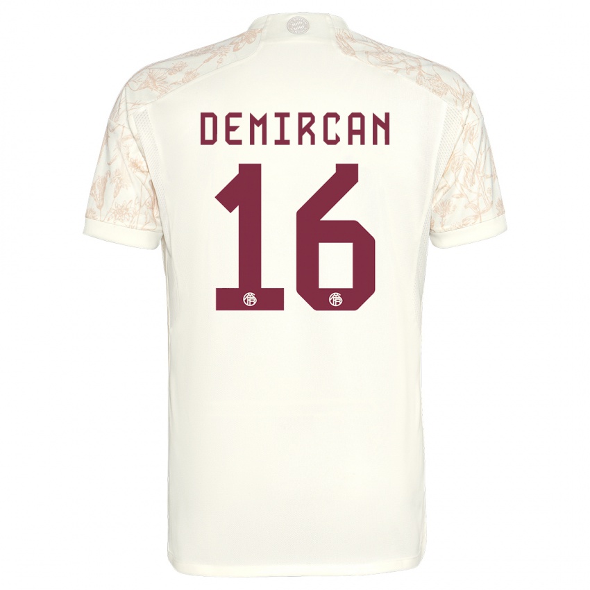 Herren Emirhan Demircan #16 Cremefarben Ausweichtrikot Trikot 2023/24 T-Shirt Belgien