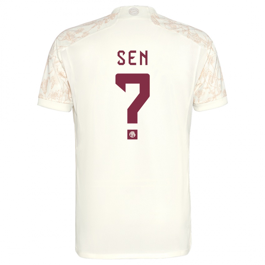 Herren Salih Sen #0 Cremefarben Ausweichtrikot Trikot 2023/24 T-Shirt Belgien