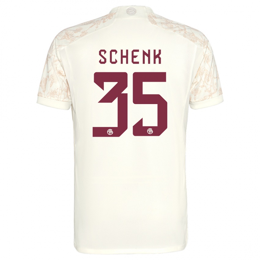 Herren Johannes Schenk #35 Cremefarben Ausweichtrikot Trikot 2023/24 T-Shirt Belgien