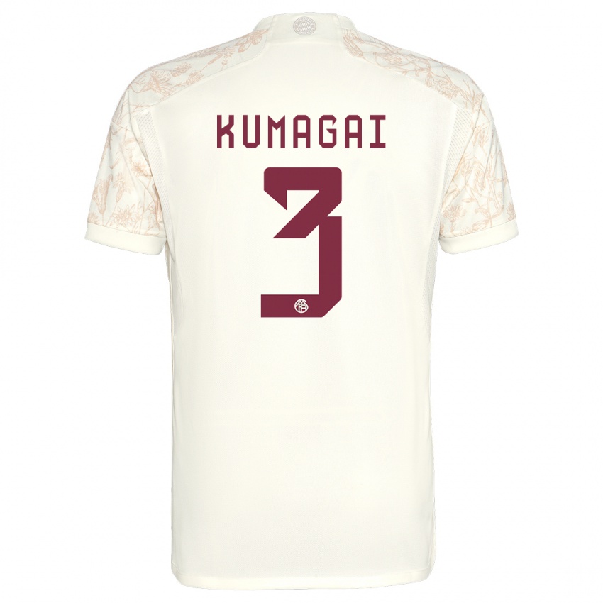 Herren Saki Kumagai #3 Cremefarben Ausweichtrikot Trikot 2023/24 T-Shirt Belgien