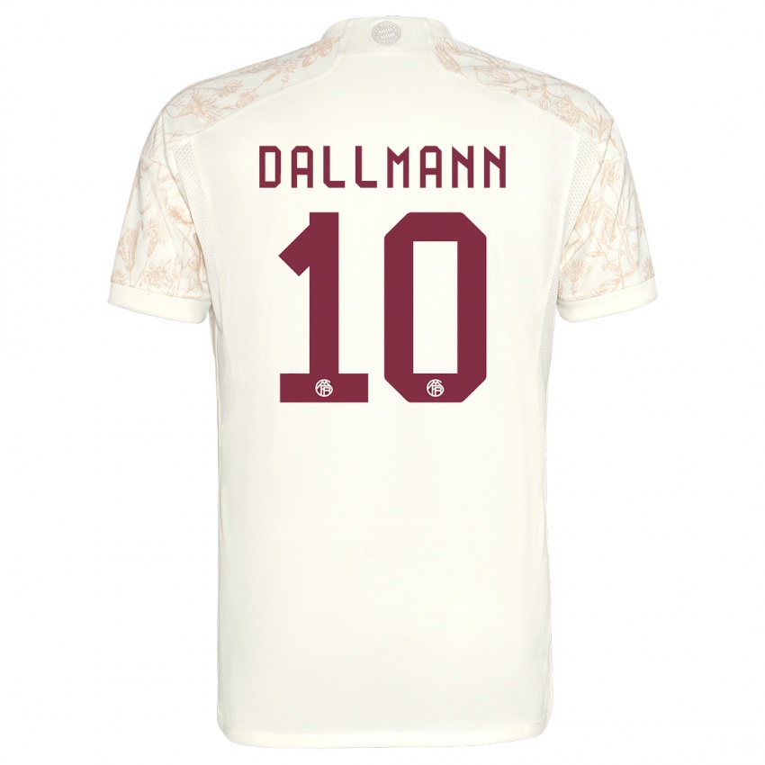 Herren Linda Dallmann #10 Cremefarben Ausweichtrikot Trikot 2023/24 T-Shirt Belgien