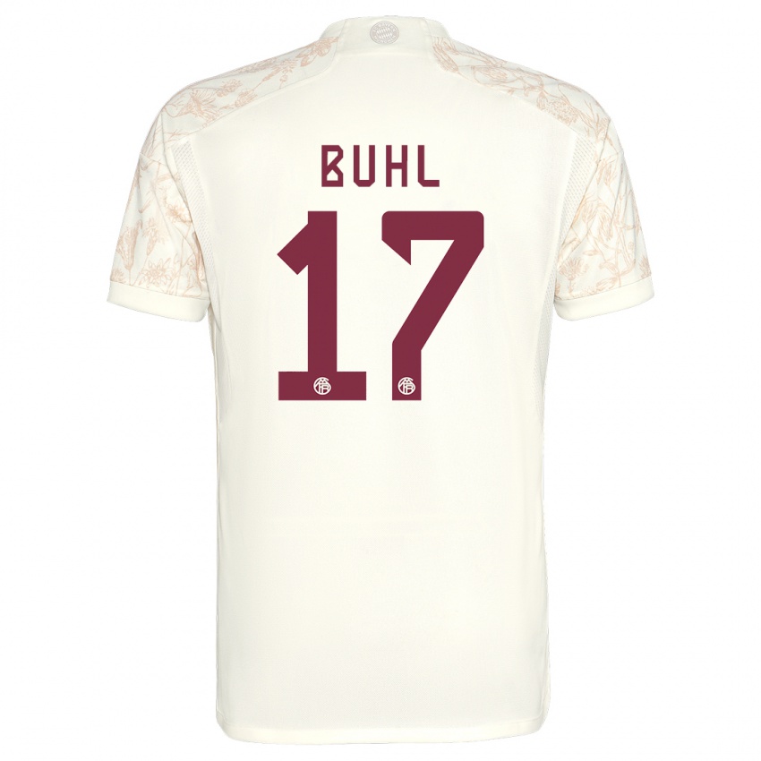 Herren Klara Buhl #17 Cremefarben Ausweichtrikot Trikot 2023/24 T-Shirt Belgien
