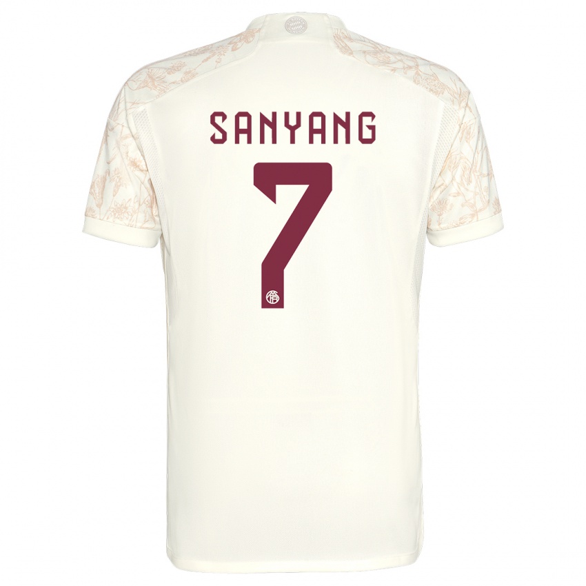 Herren Mamin Sanyang #7 Cremefarben Ausweichtrikot Trikot 2023/24 T-Shirt Belgien