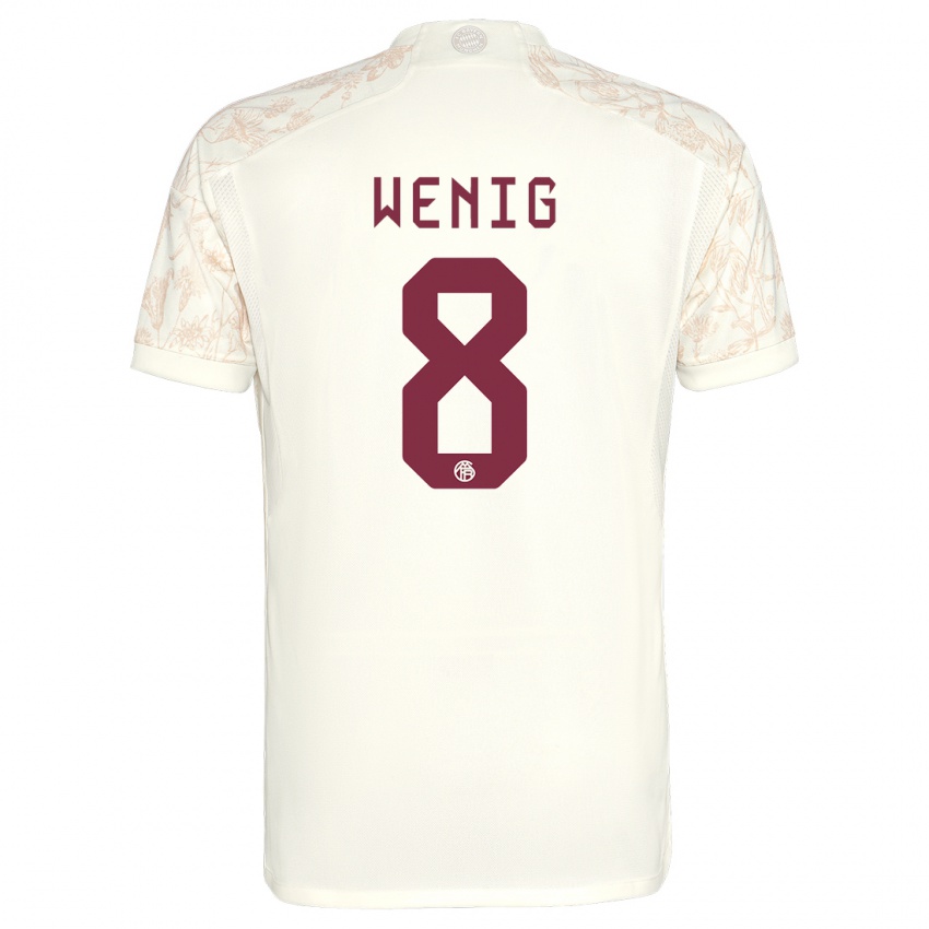 Herren Marcel Wenig #8 Cremefarben Ausweichtrikot Trikot 2023/24 T-Shirt Belgien