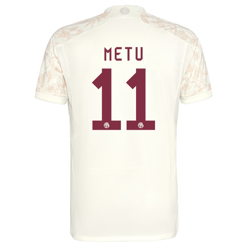 Herren Emilian Metu #11 Cremefarben Ausweichtrikot Trikot 2023/24 T-Shirt Belgien