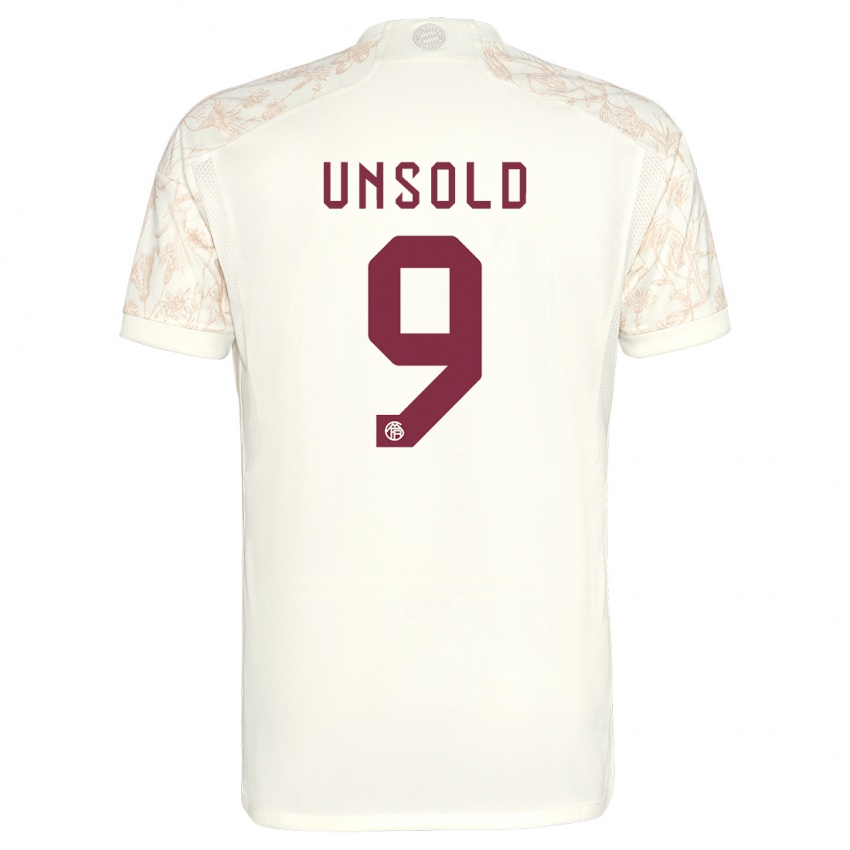 Herren Samuel Unsold #9 Cremefarben Ausweichtrikot Trikot 2023/24 T-Shirt Belgien