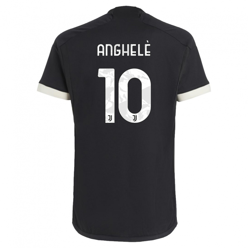 Herren Lorenzo Anghelè #10 Schwarz Ausweichtrikot Trikot 2023/24 T-Shirt Belgien