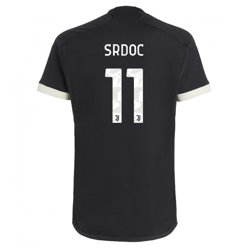 Herren Ivano Srdoc #11 Schwarz Ausweichtrikot Trikot 2023/24 T-Shirt Belgien