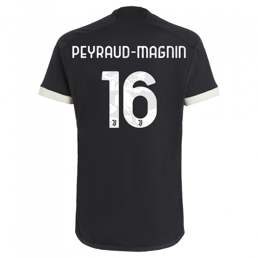 Herren Pauline Peyraud-Magnin #16 Schwarz Ausweichtrikot Trikot 2023/24 T-Shirt Belgien