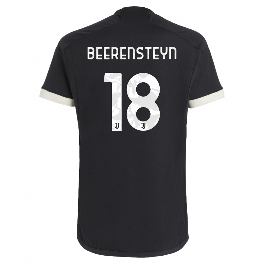Herren Lineth Beerensteyn #18 Schwarz Ausweichtrikot Trikot 2023/24 T-Shirt Belgien