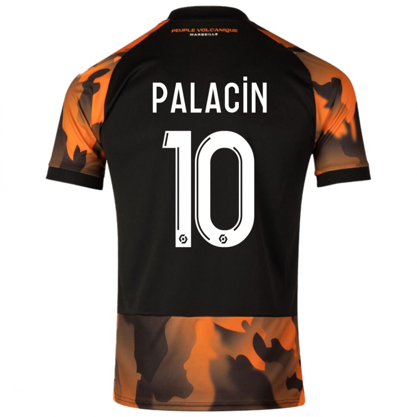 Heren Sara Palacin #10 Zwart Oranje Thuisshirt Derde Tenue 2023/24 T-Shirt België