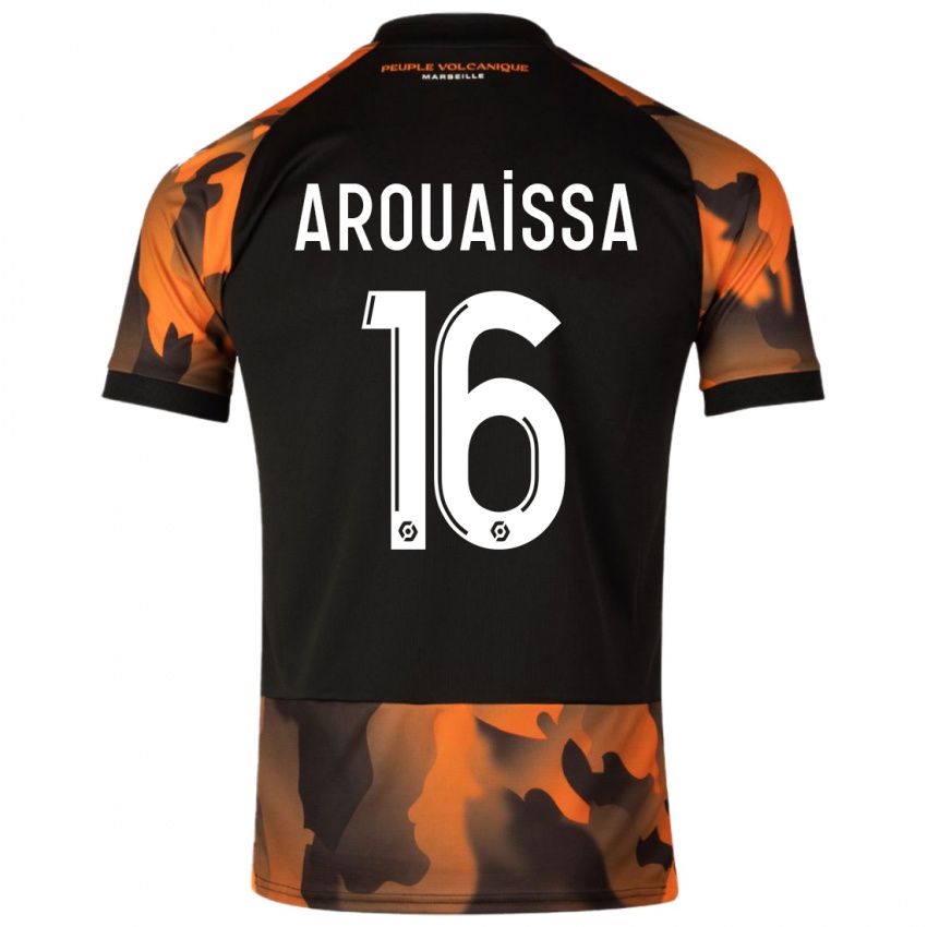 Heren Ines Arouaissa #16 Zwart Oranje Thuisshirt Derde Tenue 2023/24 T-Shirt België
