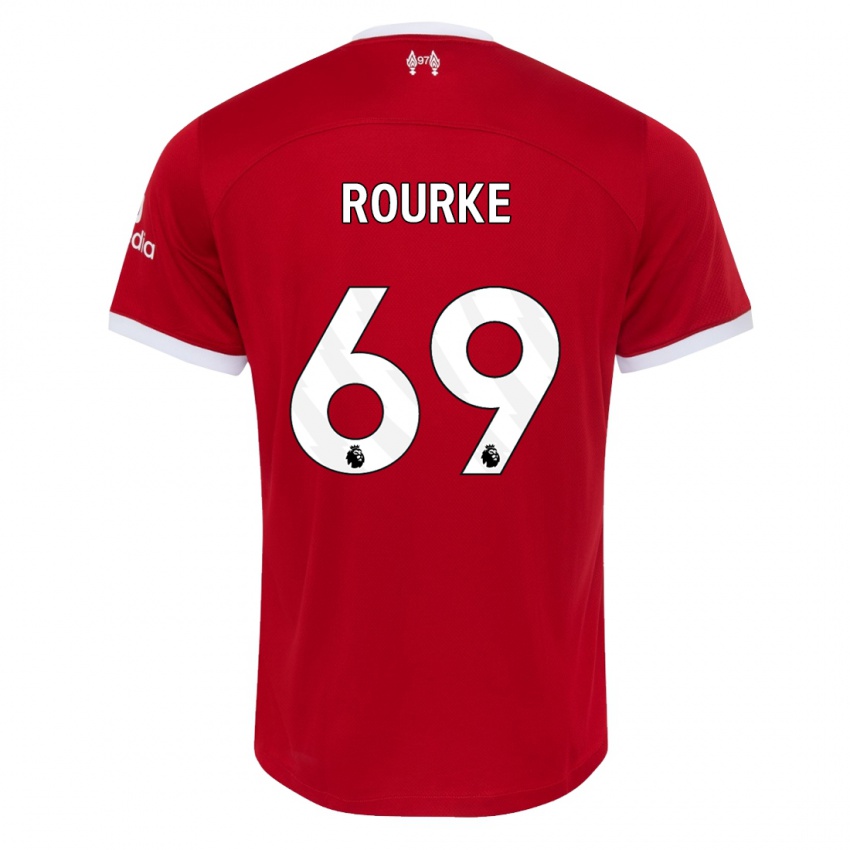 Damen Fidel O'rourke #69 Rot Heimtrikot Trikot 2023/24 T-Shirt Belgien