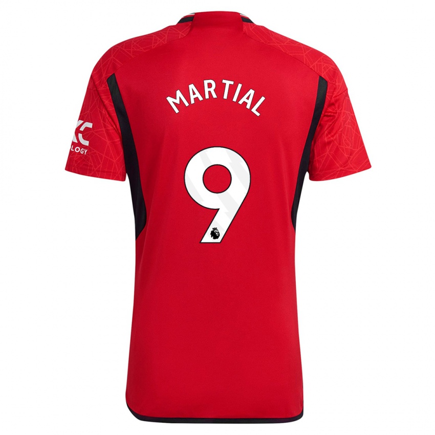 Dames Anthony Martial #9 Rood Thuisshirt Thuistenue 2023/24 T-Shirt België
