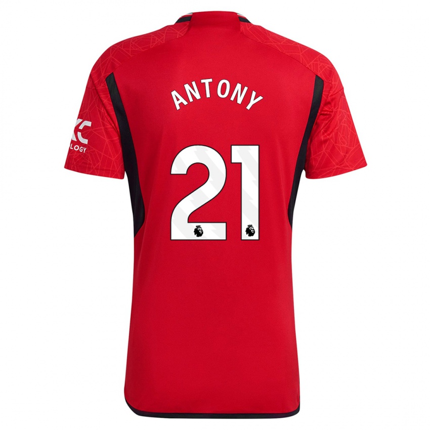 Damen Antony #21 Rot Heimtrikot Trikot 2023/24 T-Shirt Belgien