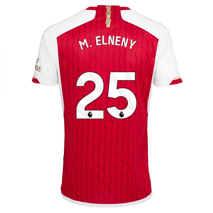 Dames Mohamed Elneny #25 Rood Thuisshirt Thuistenue 2023/24 T-Shirt België