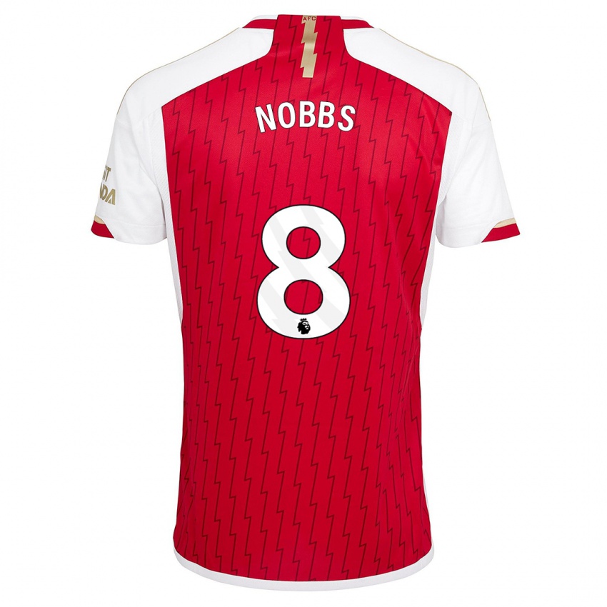 Dames Nobbs #8 Rood Thuisshirt Thuistenue 2023/24 T-Shirt België
