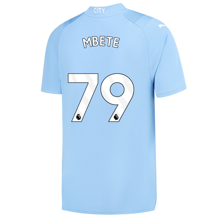 Dames Luke Mbete #79 Lichtblauw Thuisshirt Thuistenue 2023/24 T-Shirt België