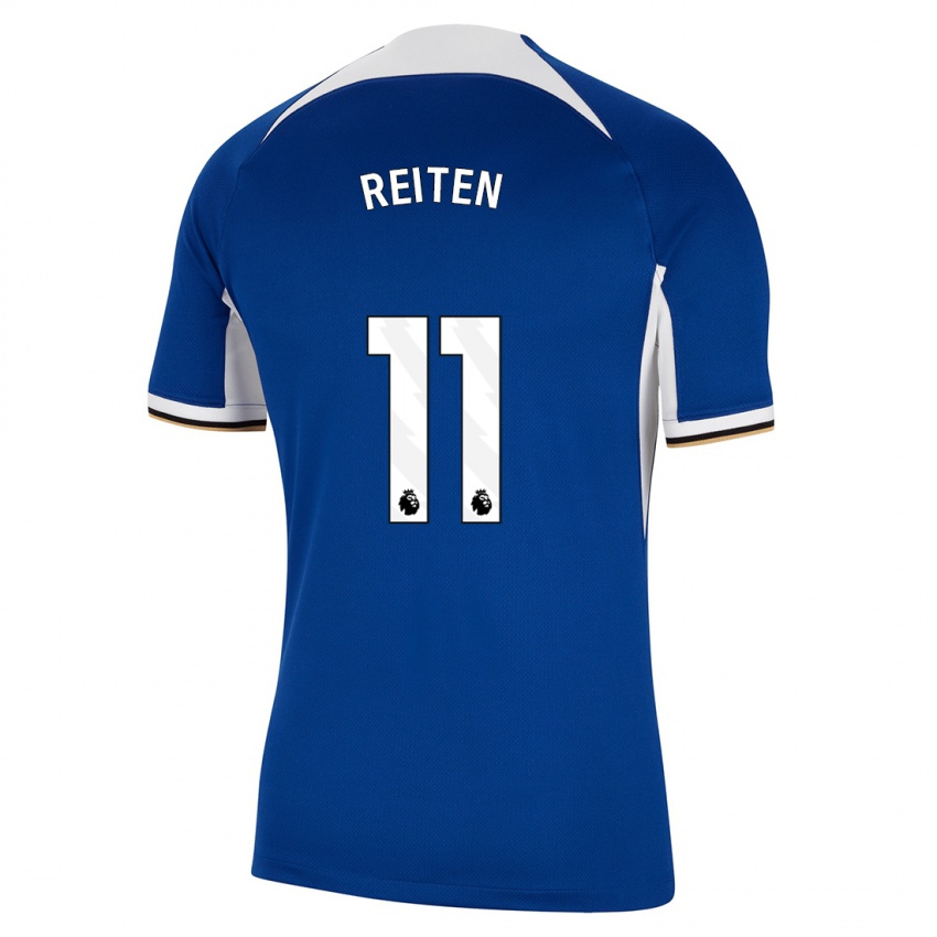 Dames Guro Reiten #11 Blauw Thuisshirt Thuistenue 2023/24 T-Shirt België