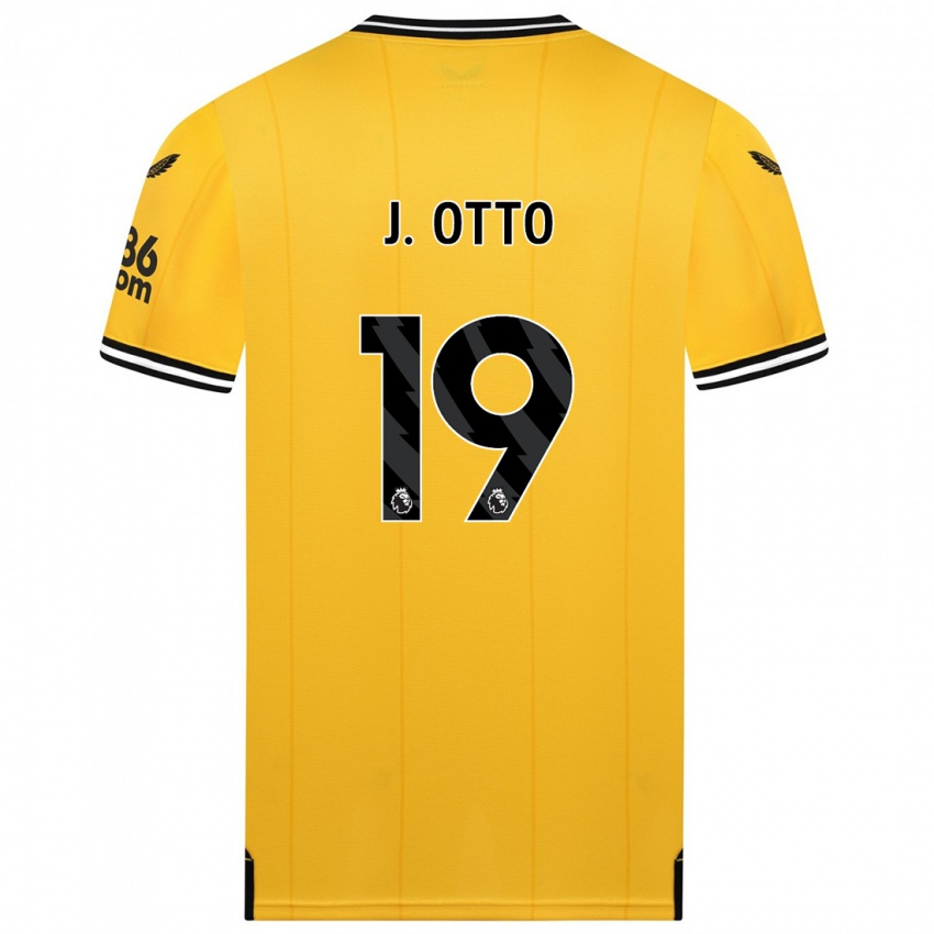 Damen Jonny Otto #19 Gelb Heimtrikot Trikot 2023/24 T-Shirt Belgien