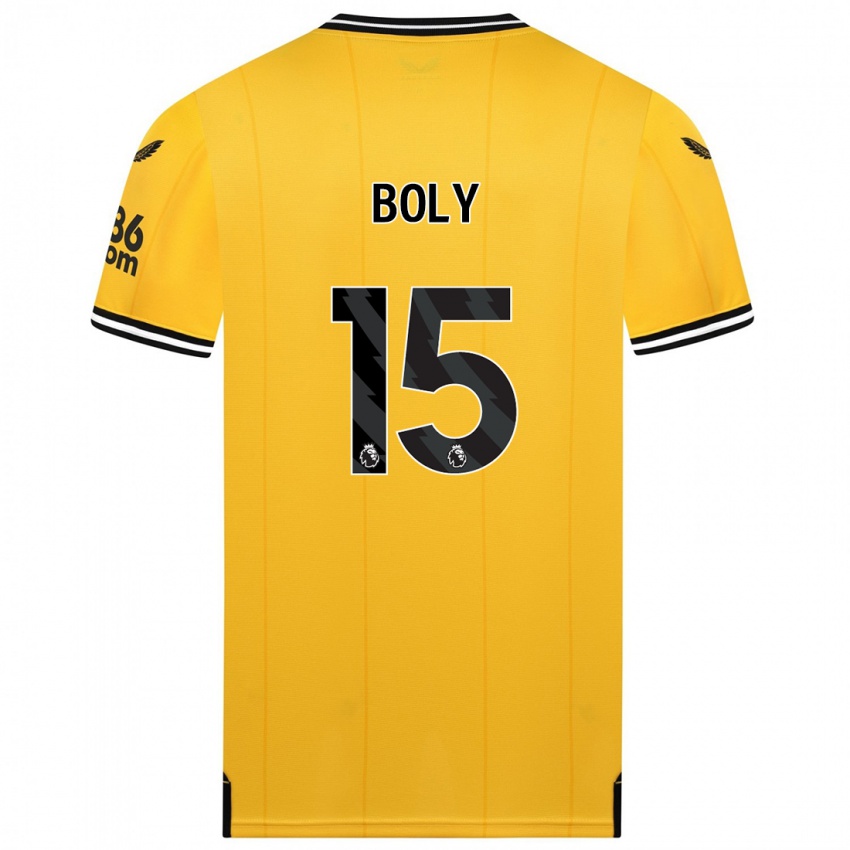 Damen Willy Boly #15 Gelb Heimtrikot Trikot 2023/24 T-Shirt Belgien