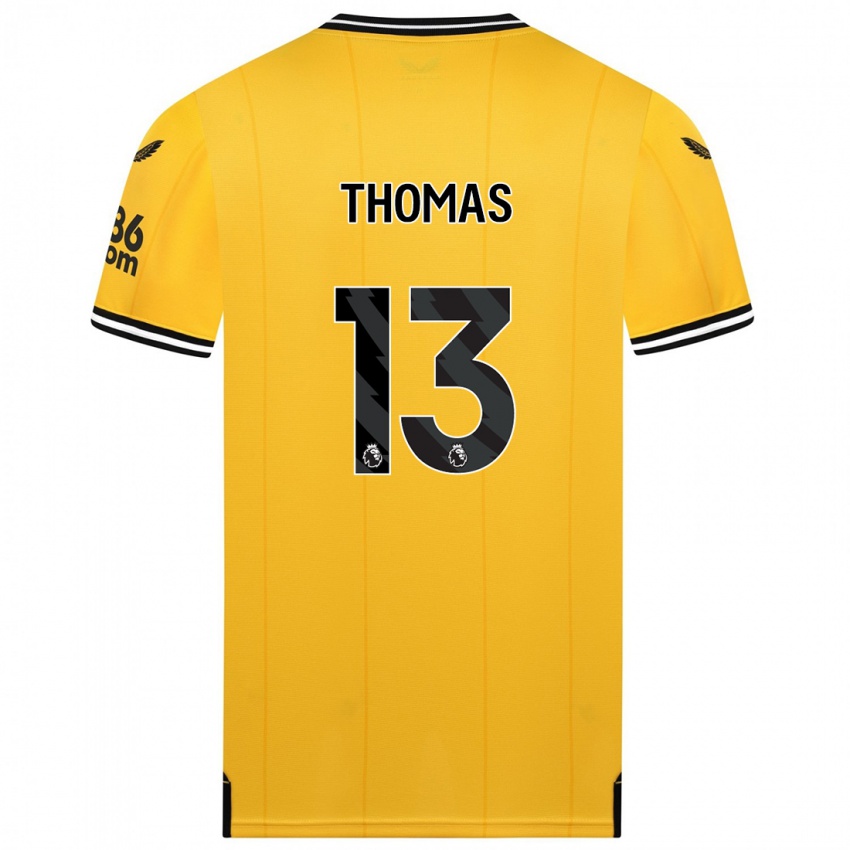 Damen Bec Thomas #13 Gelb Heimtrikot Trikot 2023/24 T-Shirt Belgien