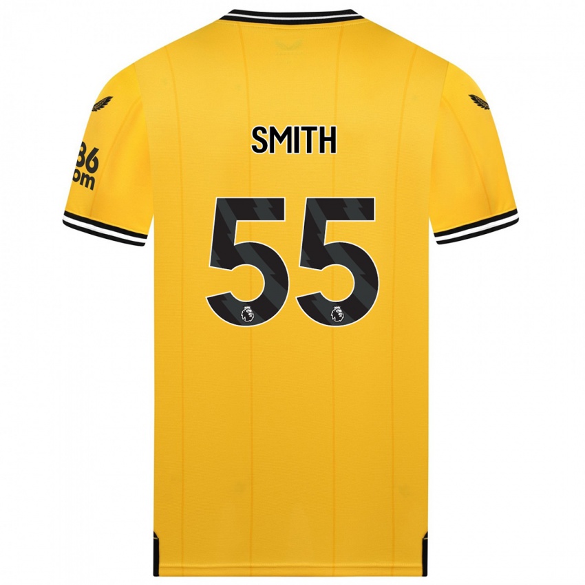Dames Jackson Smith #55 Geel Thuisshirt Thuistenue 2023/24 T-Shirt België