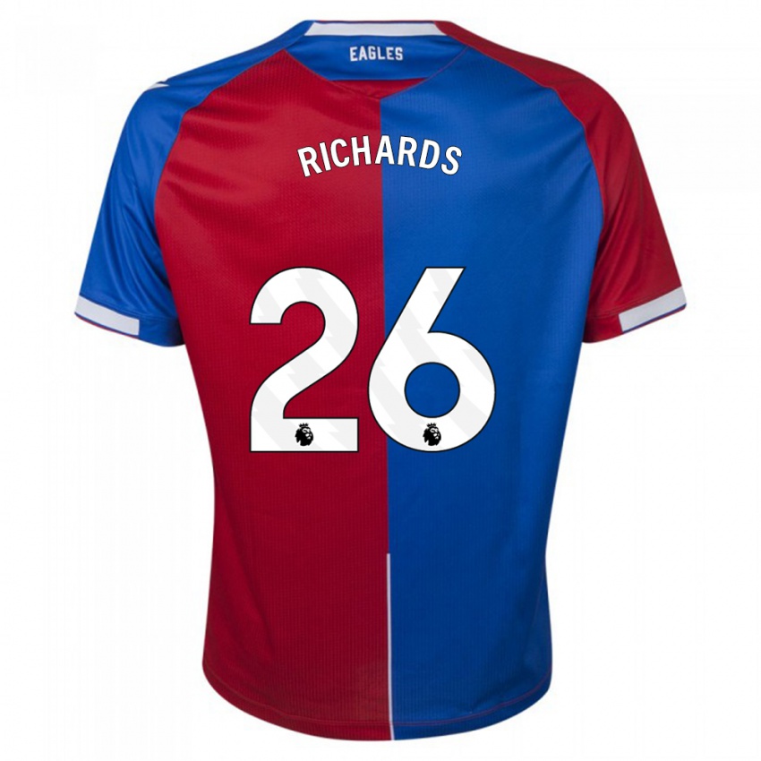 Damen Chris Richards #26 Rot Blau Heimtrikot Trikot 2023/24 T-Shirt Belgien
