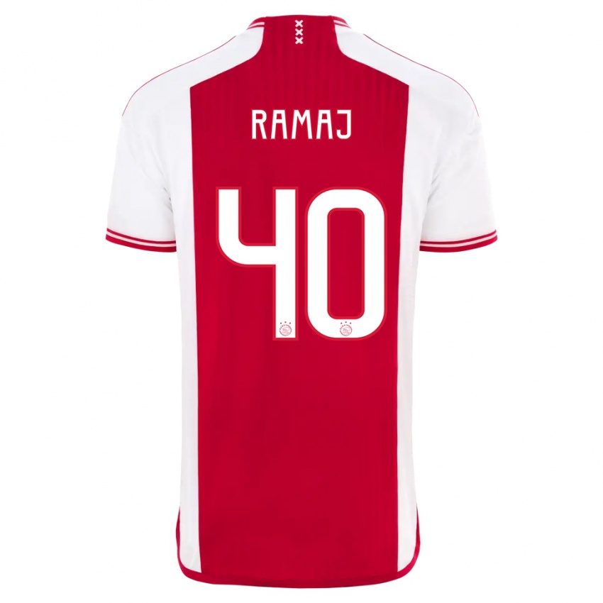 Dames Diant Ramaj #40 Rood Wit Thuisshirt Thuistenue 2023/24 T-Shirt België