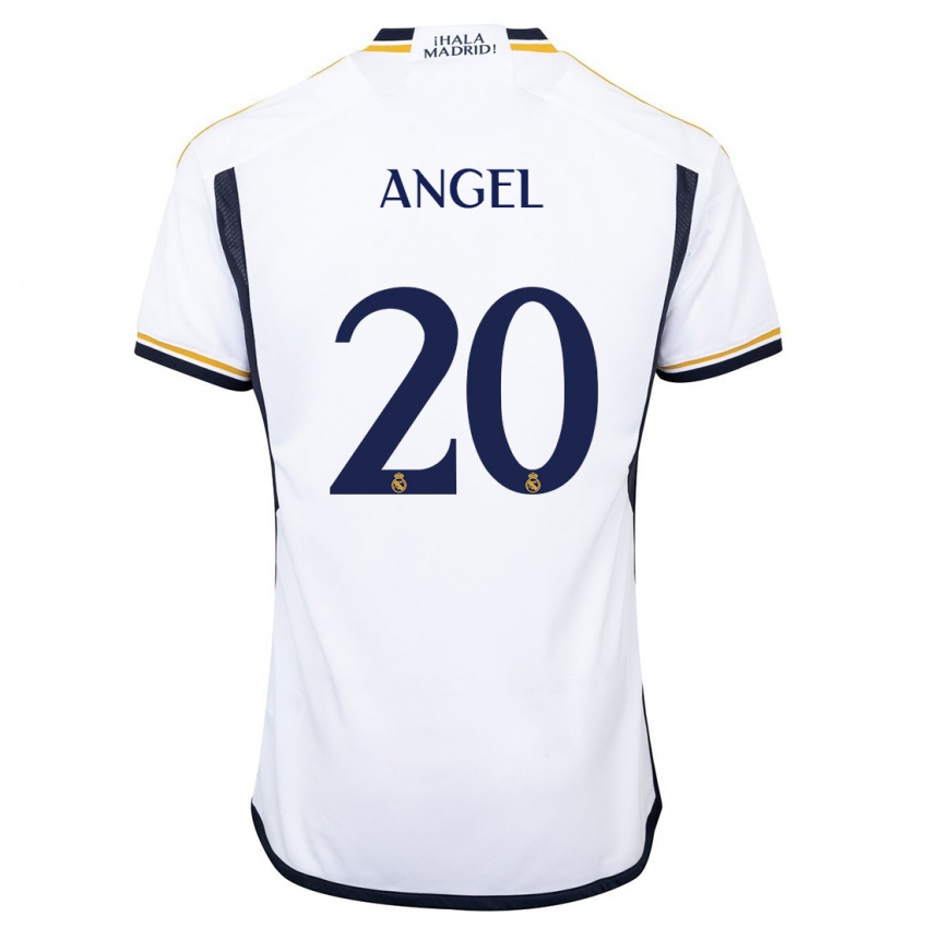 Dames Manuel Angel #20 Wit Thuisshirt Thuistenue 2023/24 T-Shirt België