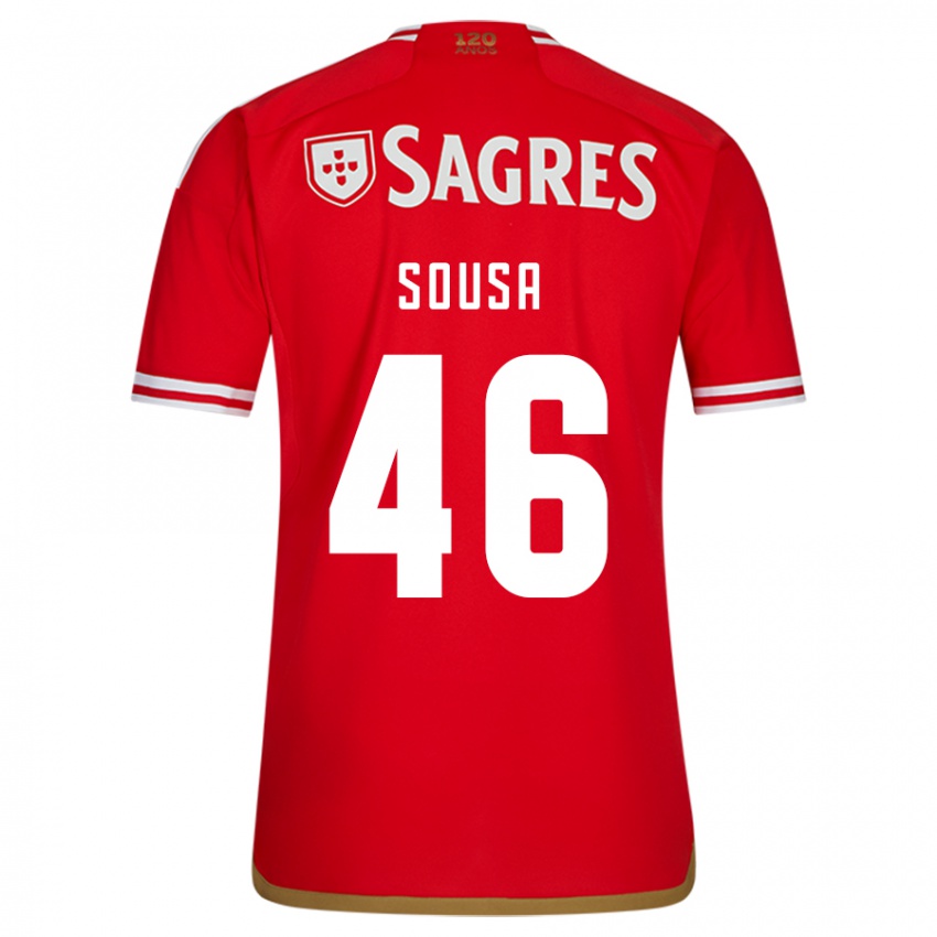 Dames Gerson Sousa #46 Rood Thuisshirt Thuistenue 2023/24 T-Shirt België