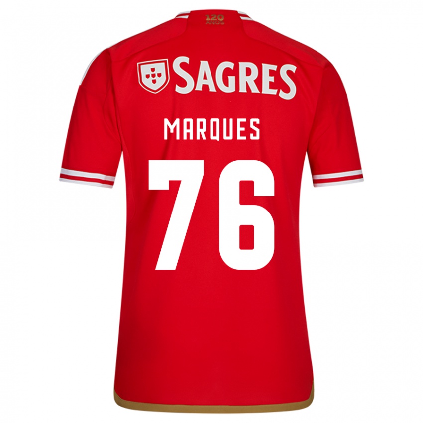 Femme Maillot Gustavo Marques #76 Rouge Tenues Domicile 2023/24 T-Shirt Belgique