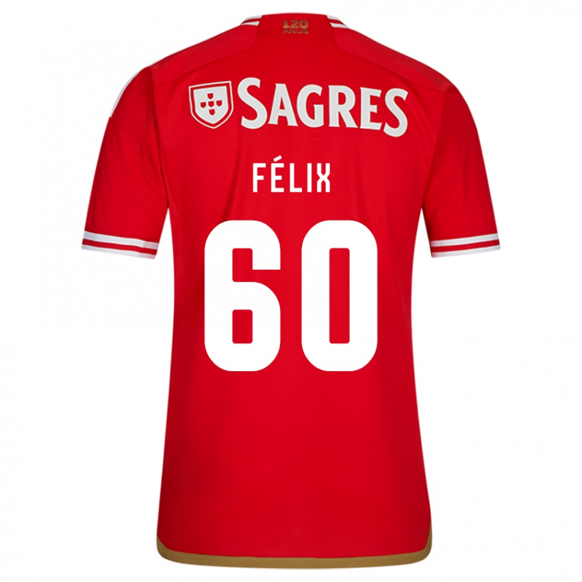 Dames Nuno Félix #60 Rood Thuisshirt Thuistenue 2023/24 T-Shirt België